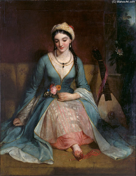 WikiOO.org - Enciklopedija dailės - Tapyba, meno kuriniai Henry William Pickersgill - A Young Greek Woman