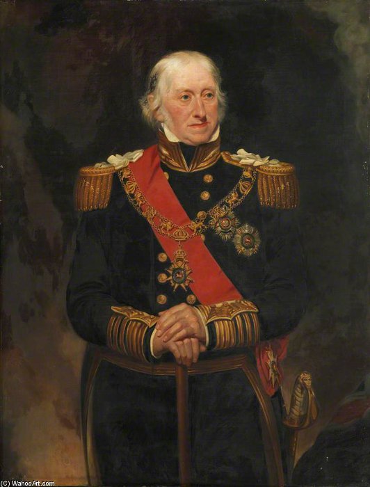 WikiOO.org - Encyclopedia of Fine Arts - Maľba, Artwork Henry William Pickersgill - Admiral Sir Edward Campbell Owen