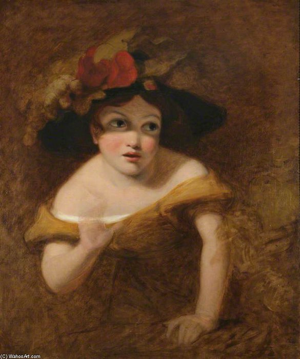 Wikioo.org - The Encyclopedia of Fine Arts - Painting, Artwork by Henry William Pickersgill - Emily Maria Pickersgill, Later Mrs George Hebberd Cable, As A Little Girl
