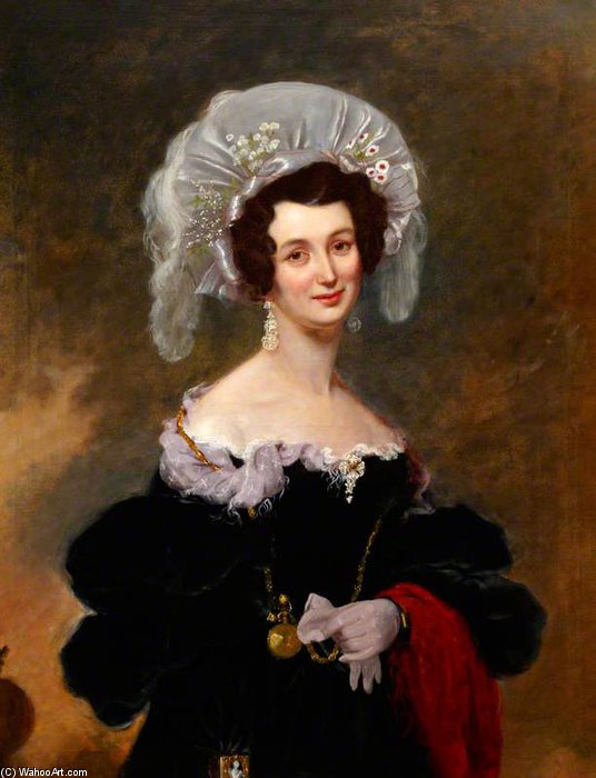 Wikioo.org - The Encyclopedia of Fine Arts - Painting, Artwork by Henry William Pickersgill - Mrs Harbottle