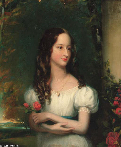 WikiOO.org - Εγκυκλοπαίδεια Καλών Τεχνών - Ζωγραφική, έργα τέχνης Henry William Pickersgill - Portrait Of Merelina Tindal