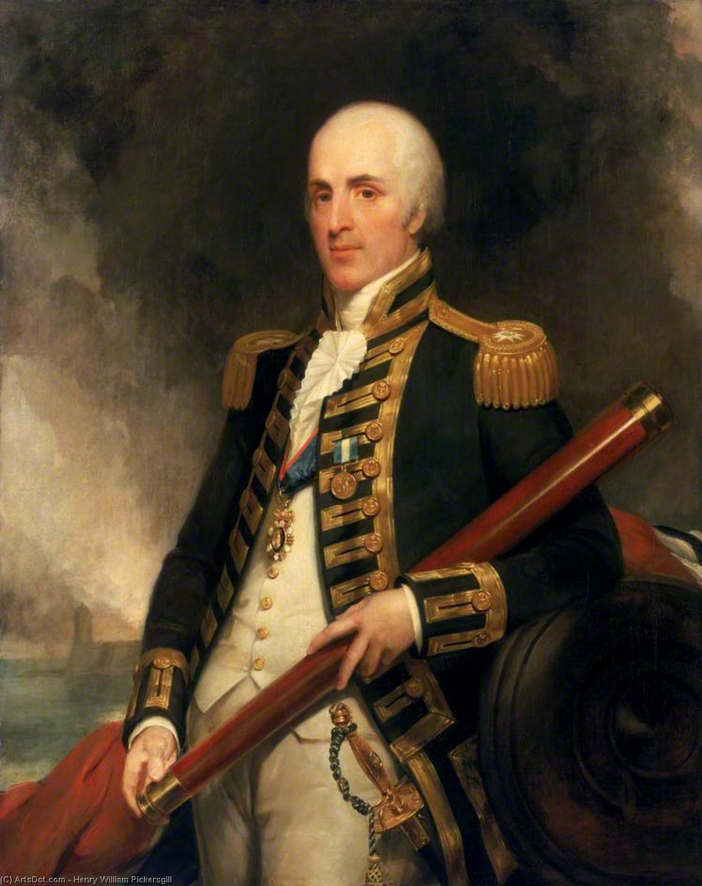 Wikioo.org - The Encyclopedia of Fine Arts - Painting, Artwork by Henry William Pickersgill - Rear-admiral Sir Alexander John Ball