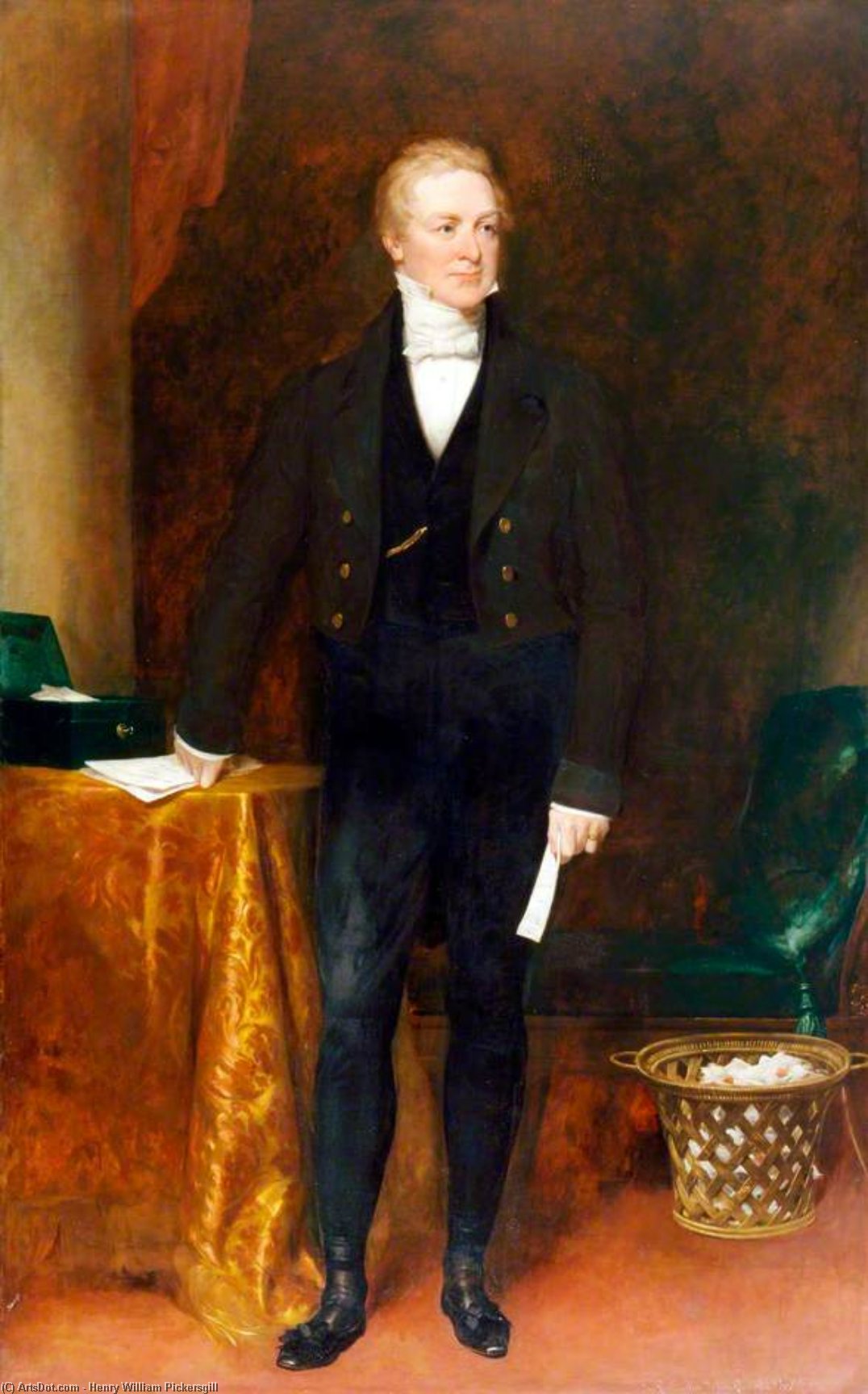 Wikioo.org - Encyklopedia Sztuk Pięknych - Malarstwo, Grafika Henry William Pickersgill - Sir Robert Peel, Bt, Prime Minister