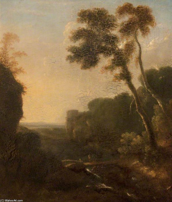 Wikioo.org - The Encyclopedia of Fine Arts - Painting, Artwork by James Arthur O Connor - A Classical Landscape