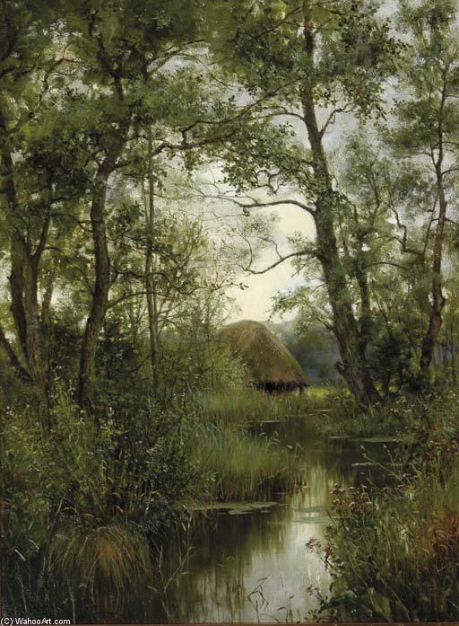 Wikioo.org - The Encyclopedia of Fine Arts - Painting, Artwork by James Arthur O Connor - Still Water