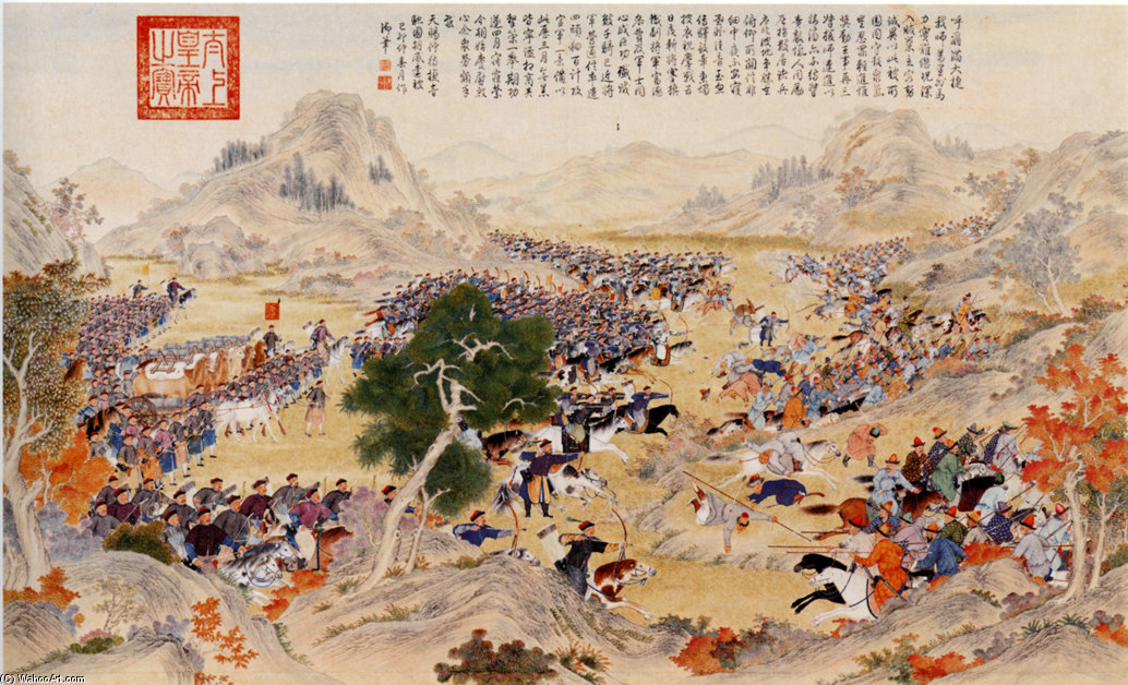 WikiOO.org - Енциклопедія образотворчого мистецтва - Живопис, Картини
 Nicolas De Launay - Battle Of Qurman