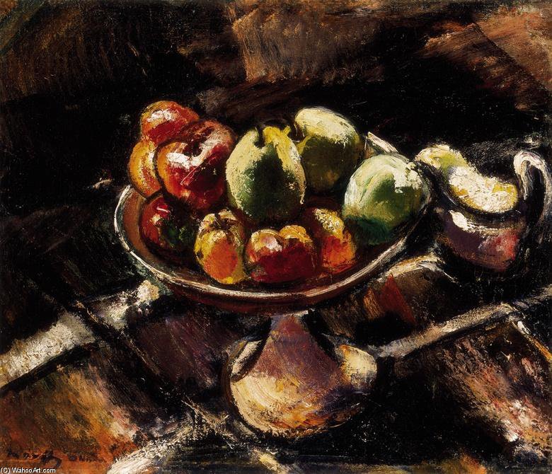 WikiOO.org - Encyclopedia of Fine Arts - Maleri, Artwork Odon Marffy - Fruit-dish