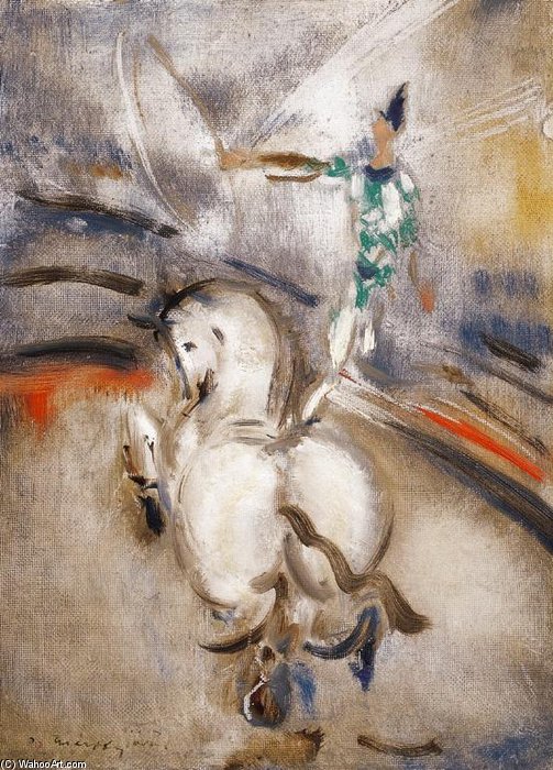 WikiOO.org - Encyclopedia of Fine Arts - Maleri, Artwork Odon Marffy - In The Circus