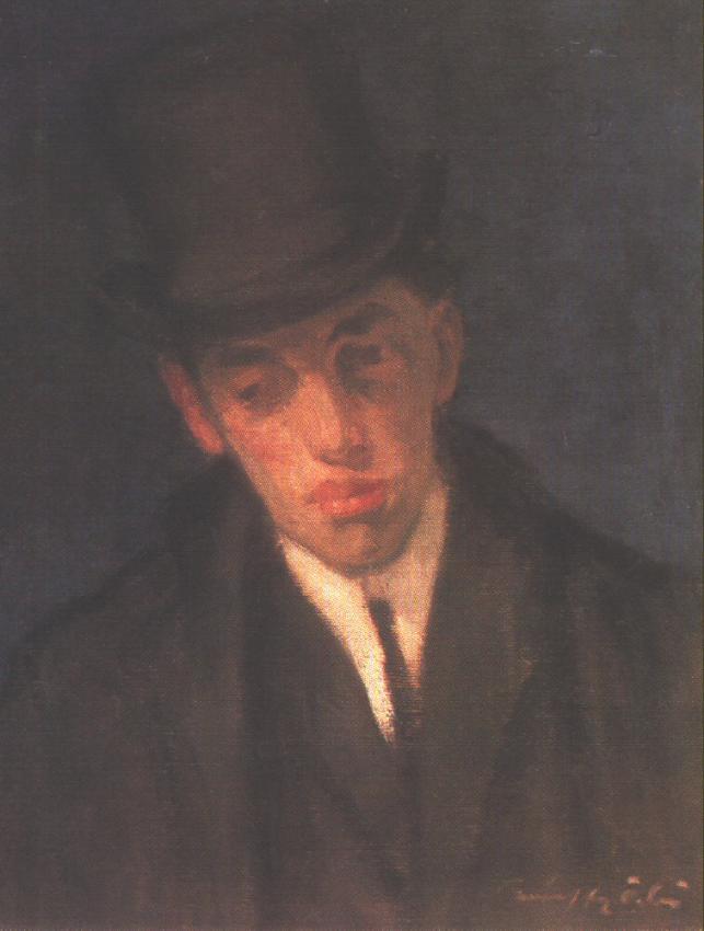 WikiOO.org - Εγκυκλοπαίδεια Καλών Τεχνών - Ζωγραφική, έργα τέχνης Odon Marffy - Portrait Of Lajos Gulácsy