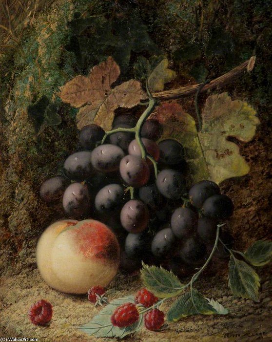 Wikioo.org - The Encyclopedia of Fine Arts - Painting, Artwork by Oliver Clare - A Fruit Study