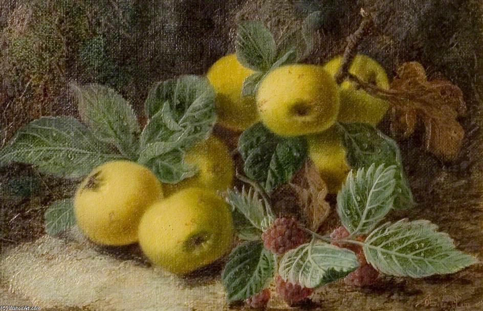 Wikioo.org - The Encyclopedia of Fine Arts - Painting, Artwork by Oliver Clare - Quince And Blackberries