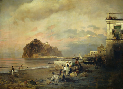 Wikioo.org - The Encyclopedia of Fine Arts - Painting, Artwork by Oswald Achenbach - Ischia -