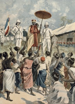 Wikioo.org - Bách khoa toàn thư về mỹ thuật - Vẽ tranh, Tác phẩm nghệ thuật Oswaldo Tofani - Proclamation Of The New King Of Dahomey