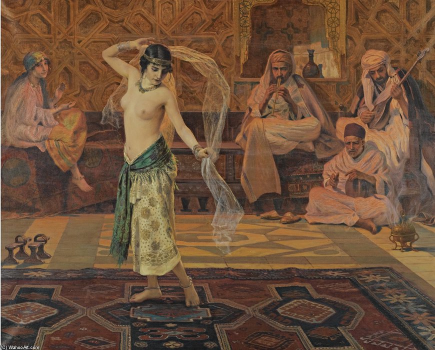 Wikioo.org - The Encyclopedia of Fine Arts - Painting, Artwork by Otto Pilny - Slave Market