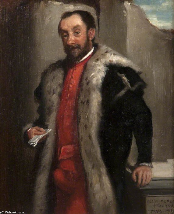 WikiOO.org - Encyclopedia of Fine Arts - Målning, konstverk Patrick William Adam - Portrait Of A Nobleman Holding A Letter