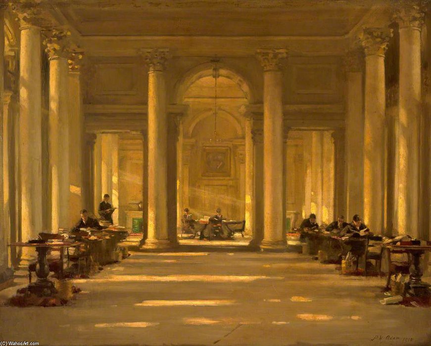 WikiOO.org - Εγκυκλοπαίδεια Καλών Τεχνών - Ζωγραφική, έργα τέχνης Patrick William Adam - The Signet Library, Edinburgh -