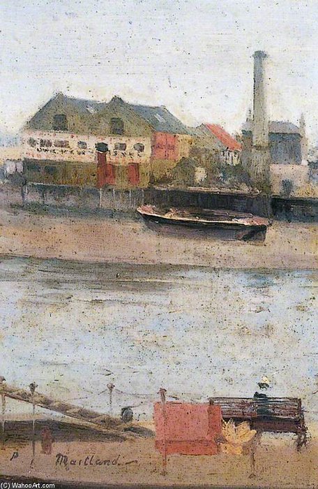 Wikioo.org - สารานุกรมวิจิตรศิลป์ - จิตรกรรม Paul Fordyce Maitland - Thames Steamboat Pier