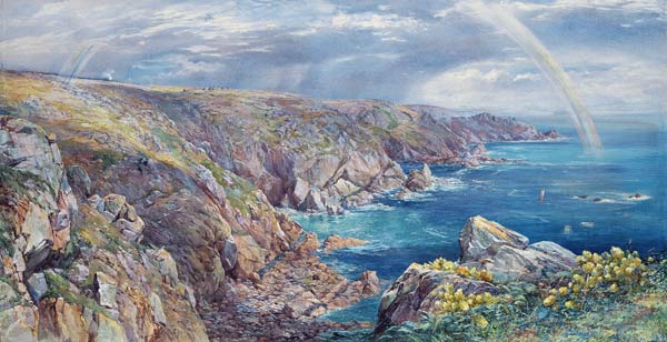 Wikioo.org - สารานุกรมวิจิตรศิลป์ - จิตรกรรม Paul Jacob Naftel - South Coast Of Guernsey From The Cribiere