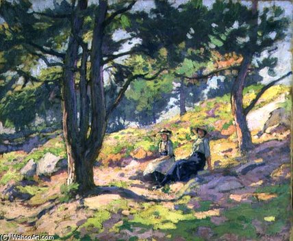 WikiOO.org - Encyclopedia of Fine Arts - Maľba, Artwork Paul Madeline - Clump Of Trees