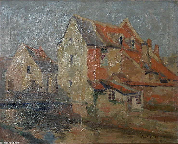 Wikioo.org - The Encyclopedia of Fine Arts - Painting, Artwork by Paul Mathieu - Old Houses