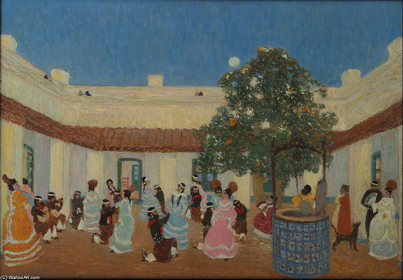 Wikioo.org - The Encyclopedia of Fine Arts - Painting, Artwork by Pedro Figari - Patio