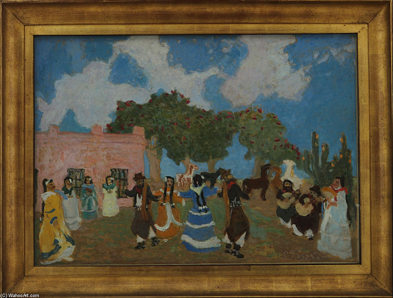 Wikioo.org - The Encyclopedia of Fine Arts - Painting, Artwork by Pedro Figari - Pericón