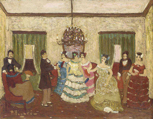 Wikioo.org - The Encyclopedia of Fine Arts - Painting, Artwork by Pedro Figari - Reunión Colonial