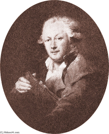 WikiOO.org - Encyclopedia of Fine Arts - Maľba, Artwork Peter Adolf Hall - Self Portrait