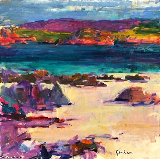 Wikioo.org - The Encyclopedia of Fine Arts - Painting, Artwork by Peter Graham Ii - White Sands, Iona