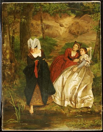 Wikioo.org - The Encyclopedia of Fine Arts - Painting, Artwork by Philip Hermogenes Calderon - At The Stream