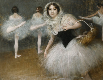 Wikioo.org - The Encyclopedia of Fine Arts - Painting, Artwork by Albert Ernest Carrier Belleuse - The Dancers