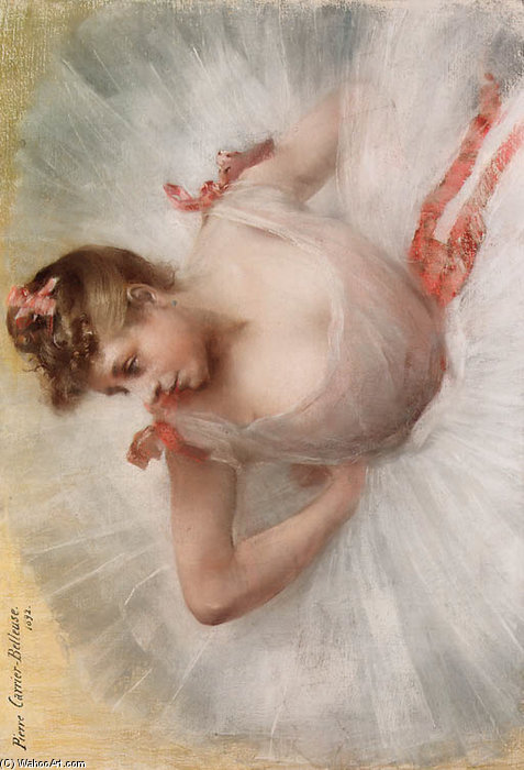 Wikioo.org - The Encyclopedia of Fine Arts - Painting, Artwork by Albert Ernest Carrier Belleuse - La Danseuse -