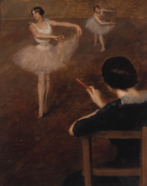 Wikioo.org - Die Enzyklopädie bildender Kunst - Malerei, Kunstwerk von Albert Ernest Carrier Belleuse - Das Ballet Class