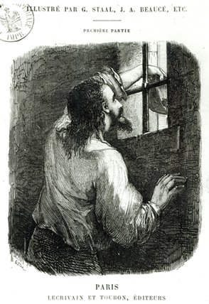 Wikioo.org – L'Enciclopedia delle Belle Arti - Pittura, Opere di Pierre Gustave Eugene Staal - Edmond Dantes imprigionato nel castello d If