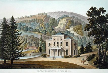 WikiOO.org - 백과 사전 - 회화, 삽화 Pierre Jacques Goetghebuer - Chateau Of Juslenville, Near Spa