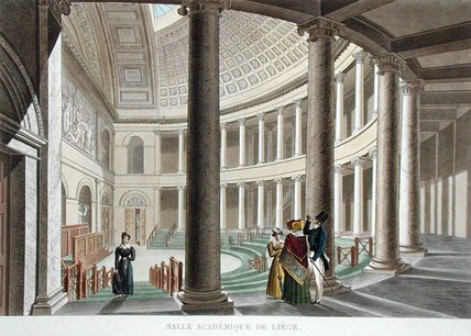 Wikioo.org - The Encyclopedia of Fine Arts - Painting, Artwork by Pierre Jacques Goetghebuer - Interior Of The Academy At Liege