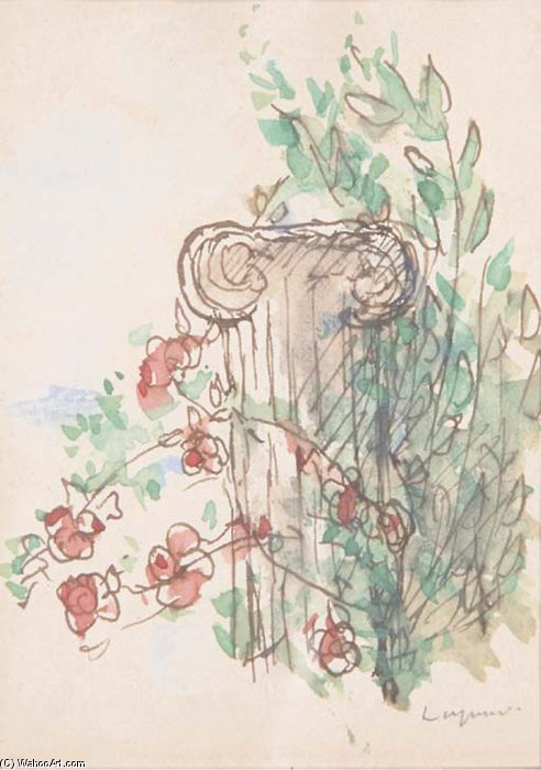 WikiOO.org - Encyclopedia of Fine Arts - Maalaus, taideteos Pierre Laprade - Column Floral