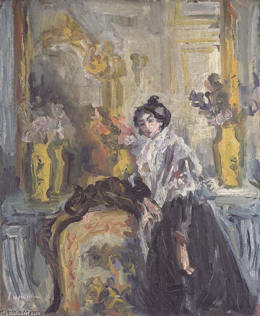 WikiOO.org - Encyclopedia of Fine Arts - Malba, Artwork Pierre Laprade - Femme Accoudée