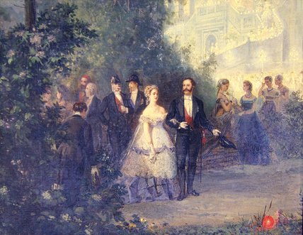Wikioo.org - The Encyclopedia of Fine Arts - Painting, Artwork by Pierre Tetar Van Elven - Evening Party At The Tuileries