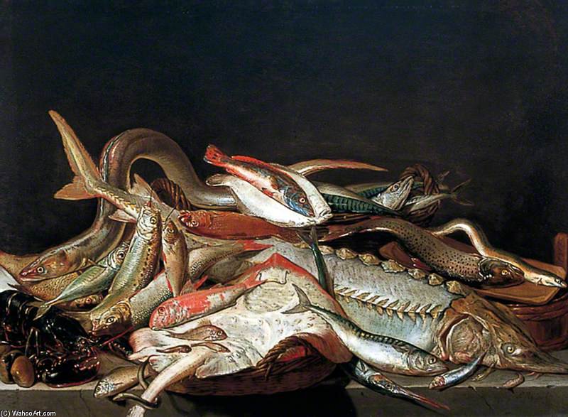 Wikioo.org - The Encyclopedia of Fine Arts - Painting, Artwork by Pieter Andreas Rysbrack - Fish