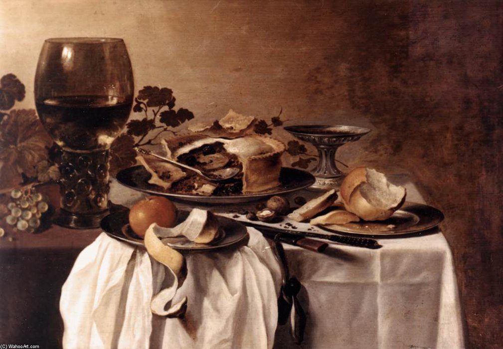 Wikioo.org - The Encyclopedia of Fine Arts - Painting, Artwork by Pieter Claesz - Still-life