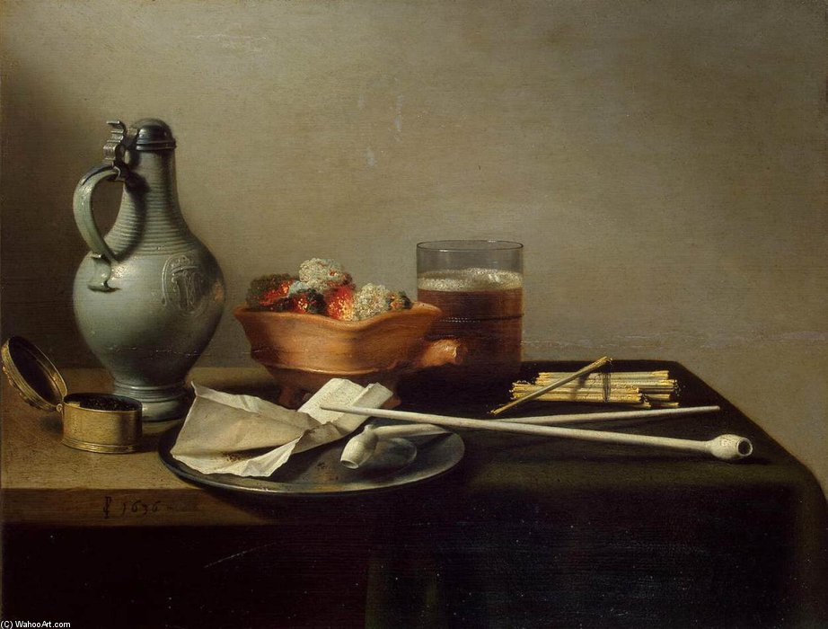 WikiOO.org - אנציקלופדיה לאמנויות יפות - ציור, יצירות אמנות Pieter Claesz Soutman - Vanitas Still-life