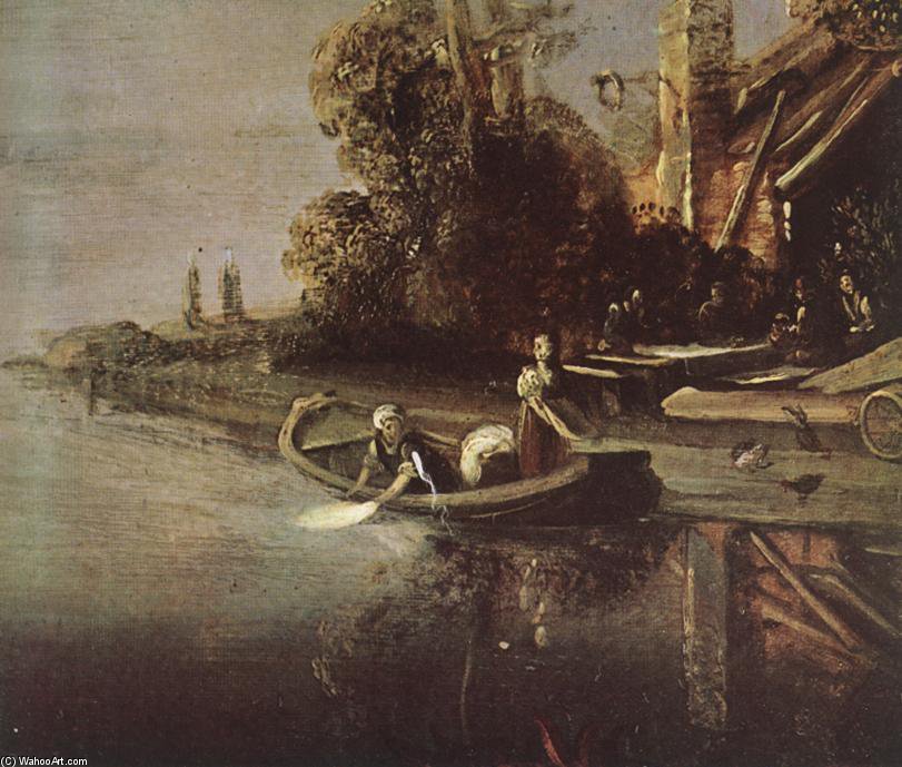 WikiOO.org - Enciklopedija dailės - Tapyba, meno kuriniai Pieter Pietersz Lastman - The Angel And Tobias With The Fish (detail)