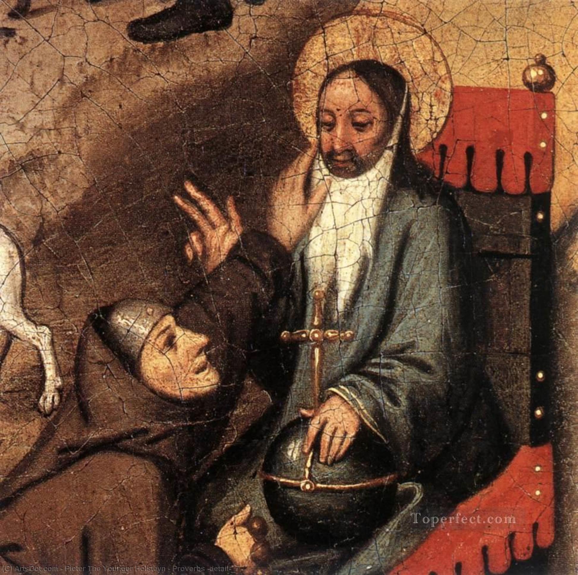 Wikioo.org - The Encyclopedia of Fine Arts - Painting, Artwork by Pieter The Younger Holsteyn - Proverbs (detail)_7