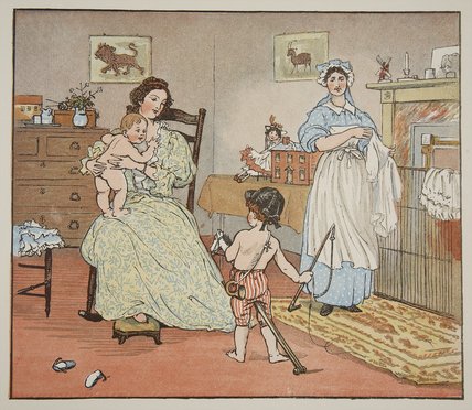 Wikioo.org - The Encyclopedia of Fine Arts - Painting, Artwork by Randolph Caldecott - Bye, Baby Bunting