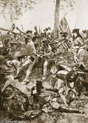 WikiOO.org - 백과 사전 - 회화, 삽화 Richard Caton De Woodville - Battle Of Ramillies