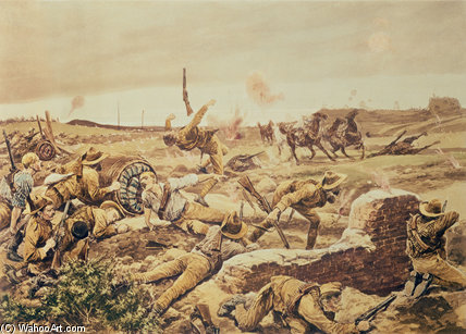 WikiOO.org - Енциклопедия за изящни изкуства - Живопис, Произведения на изкуството Richard Caton De Woodville - Mafeking, Boer War