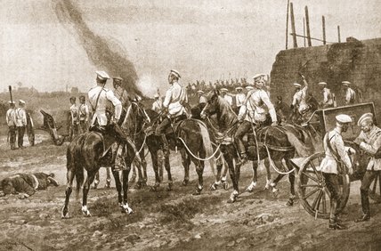 Wikioo.org - สารานุกรมวิจิตรศิลป์ - จิตรกรรม Richard Caton De Woodville - Russian Cossack Artillery