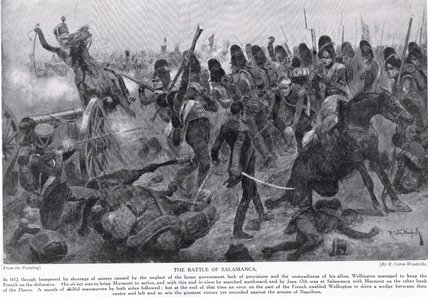 WikiOO.org - 백과 사전 - 회화, 삽화 Richard Caton De Woodville - The Battle Of Salamanca