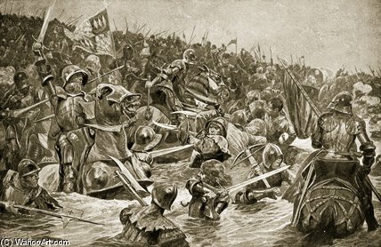 Wikioo.org - สารานุกรมวิจิตรศิลป์ - จิตรกรรม Richard Caton De Woodville - The Battle Of Towton -